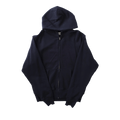 Les Tien Cropped Zip Hoodie "Navy"