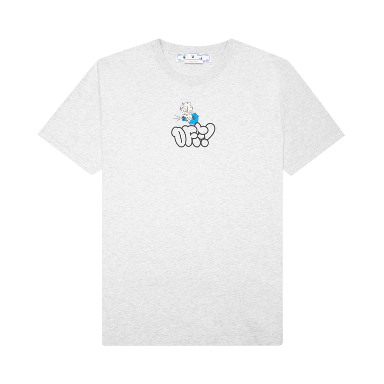 Off-White Off Graffiti Slim Short-Sleeve Tee "Melange Grey"
