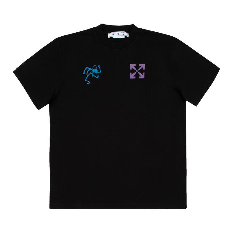 Off-White 90s Liquid Over Short-Sleeve Tee "Black/Blue"