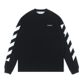 Off-White Diag Helvetica Skate Long-Sleeve Tee "Black/White"