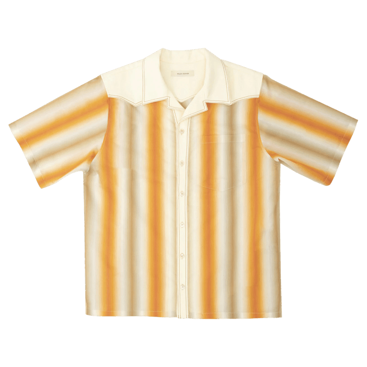Wales Bonner Sunrise Bowling Shirt "Orange/Multicolor"