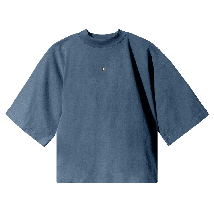 Yeezy Gap Engineered by Balenciaga Logo No Seam Tee "Dark Blue"