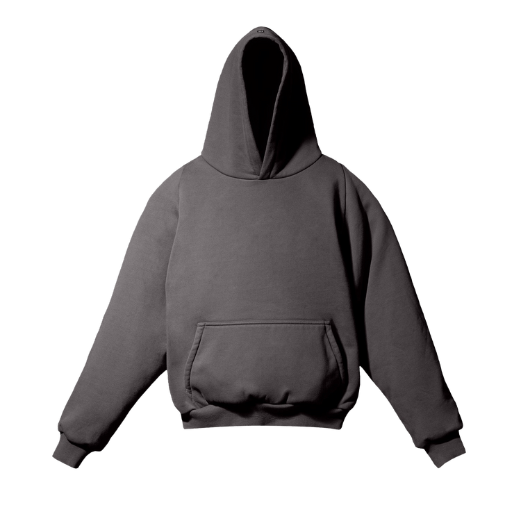Yeezy Gap Engineered by Balenciaga Logo Shrunken Hoodie "Dark Grey"
