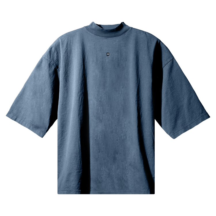 Yeezy Gap Engineered by Balenciaga Logo 3/4 Sleeve Tee "Dark Blue"