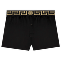 Versace Greca Border Silk Pyjama Shorts "Black"