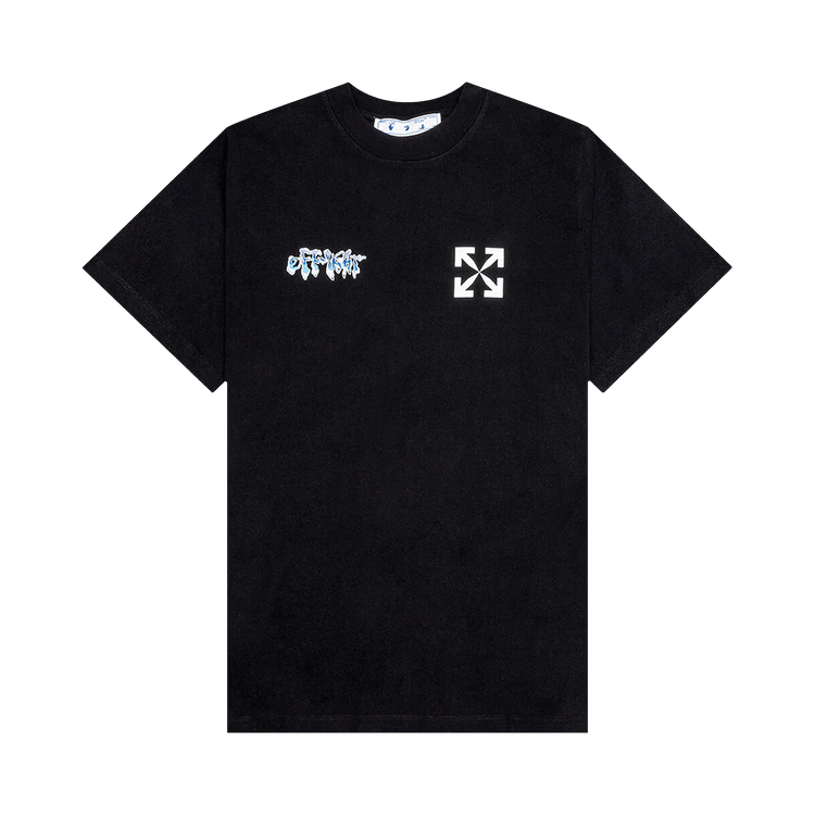 Off-White 90's Liquid Slim Short-Sleeve Tee 'Black/White'