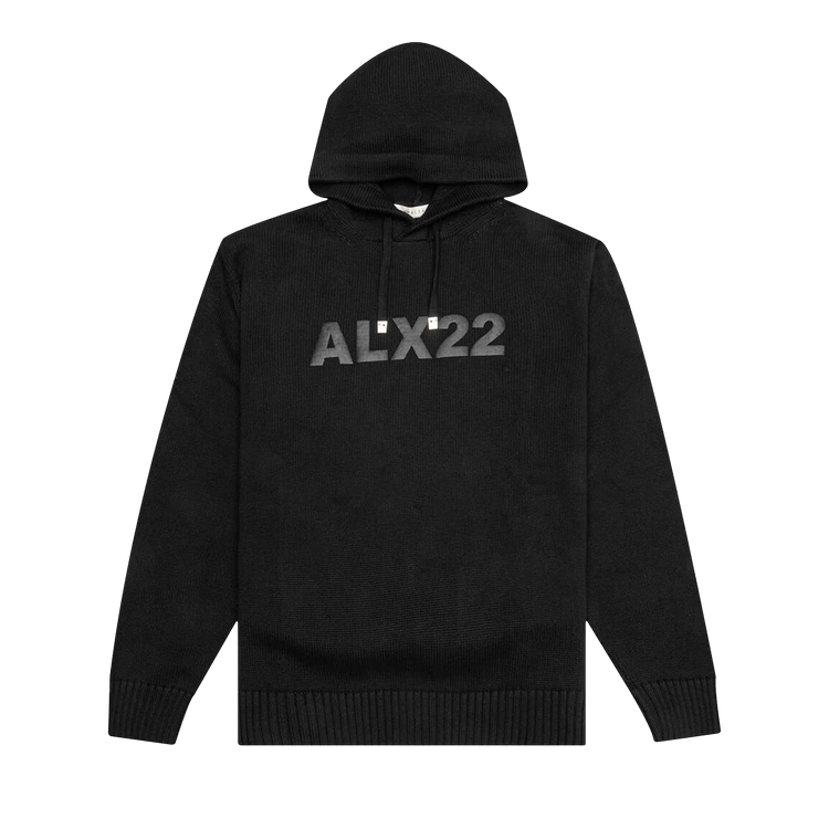 1017 ALYX 9SM Logo Knit Hooded Sweater "Black"
