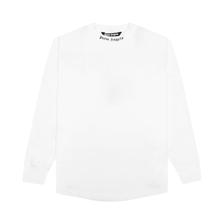 Palm Angels Double Logo Over Long-Sleeve Tee "White/Fuchsia"