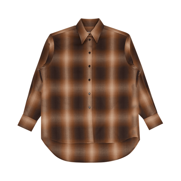 MM6 Maison Margiela Plaid Shirt "Brown"