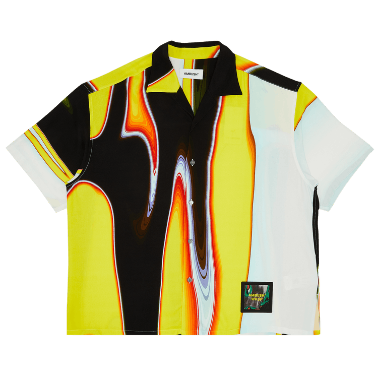 Ambush Printed Short-Sleeve Shirt "Yellow/Black/Multicolor"
