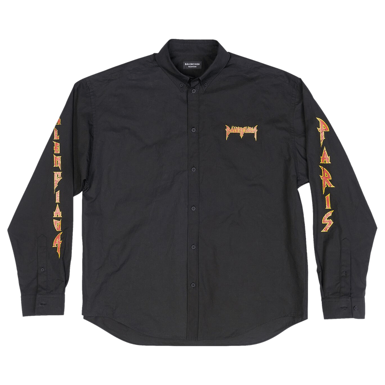 Balenciaga Metal Logo Shirt "Black"