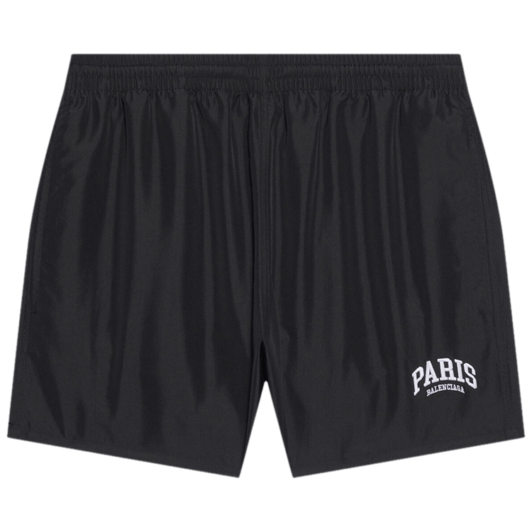 Balenciaga Paris Swim Shorts "Black/White"