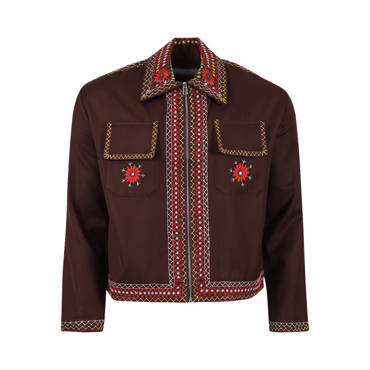 BLUEMARBLE Embroidered Jimmy Jacket "Brown"