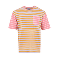 BLUEMARBLE Striped Pocket T-Shirt "Pink/Yellow/Purple"