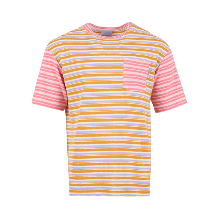 BLUEMARBLE Striped Pocket T-Shirt "Pink/Yellow/Purple"