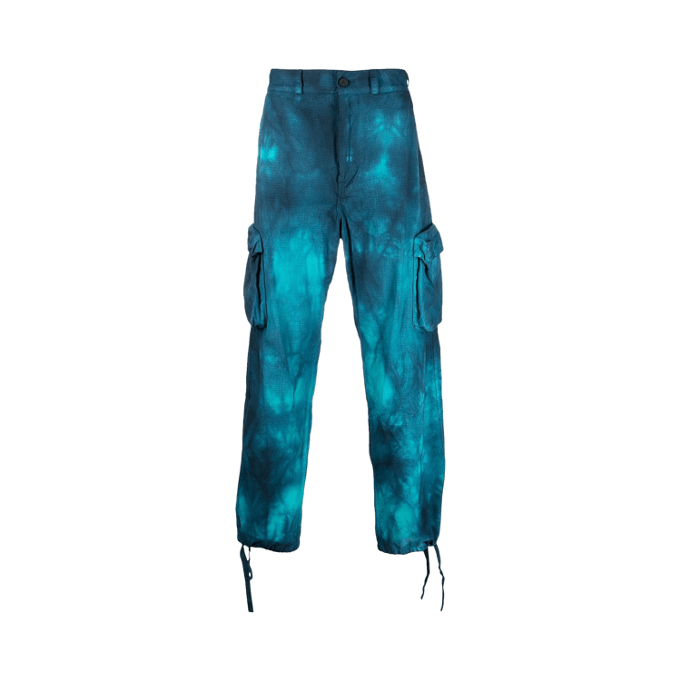 Off-White Tie Dye Contour Cargo Pant "Turquoise"