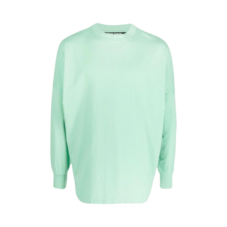 Palm Angels Classic Logo Over Long-Sleeve Tee "Fluorescent Green"