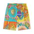 Versace Royalty Print Silk Twill Shorts "Multicolor"