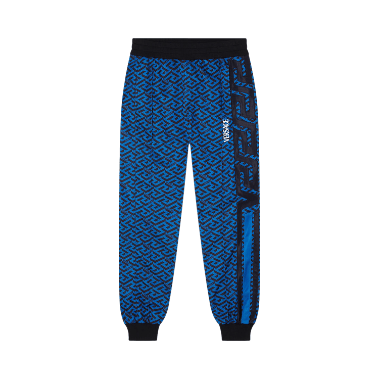 Versace Two Tone Monogram Track Pants "Navy"