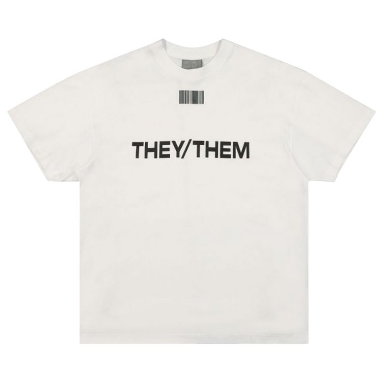 VTMNTS They/Them T-Shirt "White"
