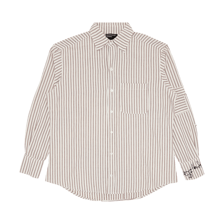 Enfants Riches Déprimés Flannel Assemblage Button Up Shirt "White/Red"