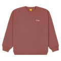 Dime Classic Small Logo Crewneck "Washed Maroon"