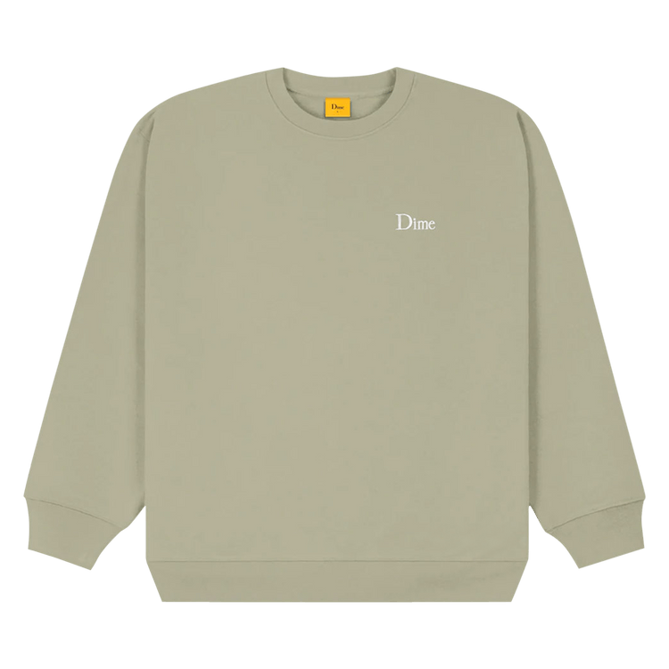 Dime Classic Small Logo Crewneck "Slate Green"