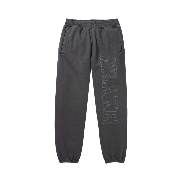 Awake NY Military Logo Embroidered Sweatpant "Charcoal"