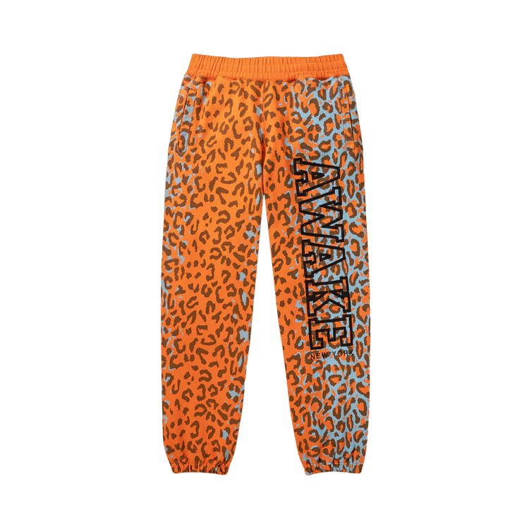 Awake NY Military Logo Embroidered Sweatpant "Printed Leopard"