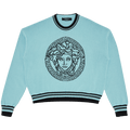 Versace Medusa Logo Knit "Light Blue"