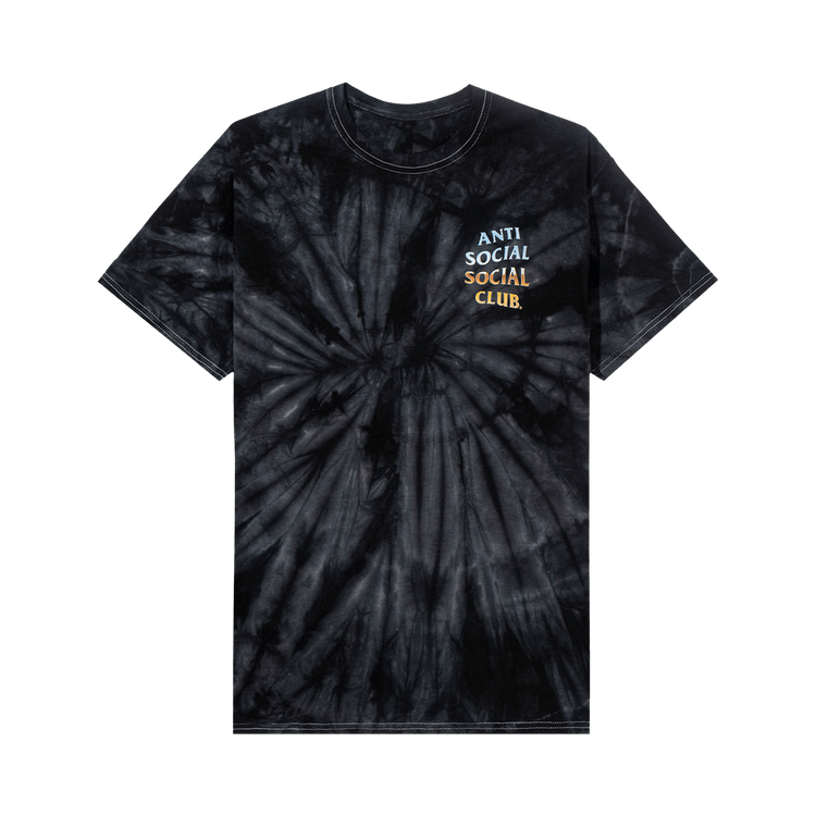 Anti Social Social Club Thermal Internal Tie Dye Tee "Black"