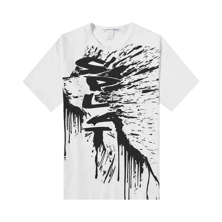 Comme des Garçons Splash Print T-Shirt "White"