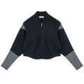 Kiko Kostadinov Wessex Cropped Jacket "Black/Sand/Vessel Grey"