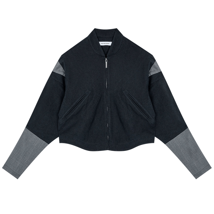 Kiko Kostadinov Wessex Cropped Jacket "Black/Sand/Vessel Grey"