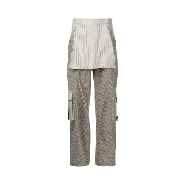 Kiko Kostadinov Tarthra Skirt Trouser "Oyster Stripe/Sand Stripe"