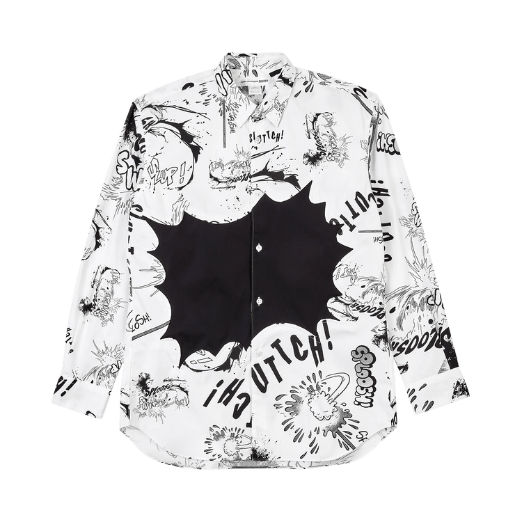 Comme des Garçons SHIRT x Christian Marclay Print B Shirt "White/Black"