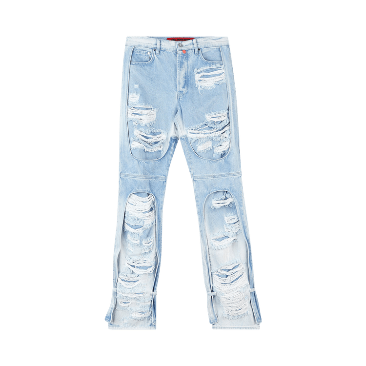 032C Destroyed 5 Pocket Jean "Light Blue"