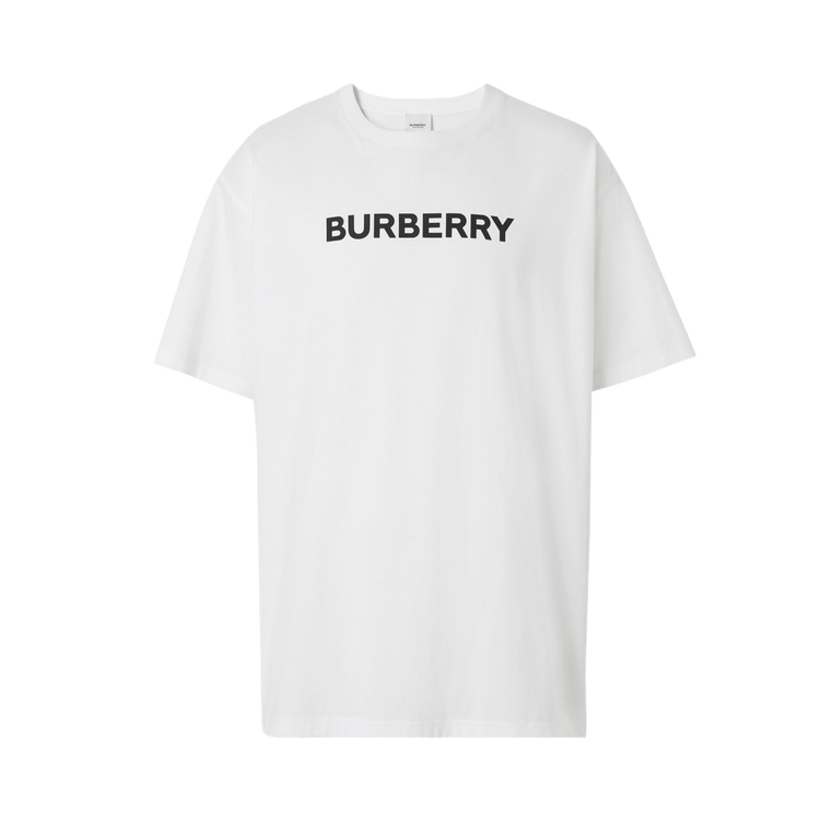 Burberry Logo Print Oversized T-Shirt "White"