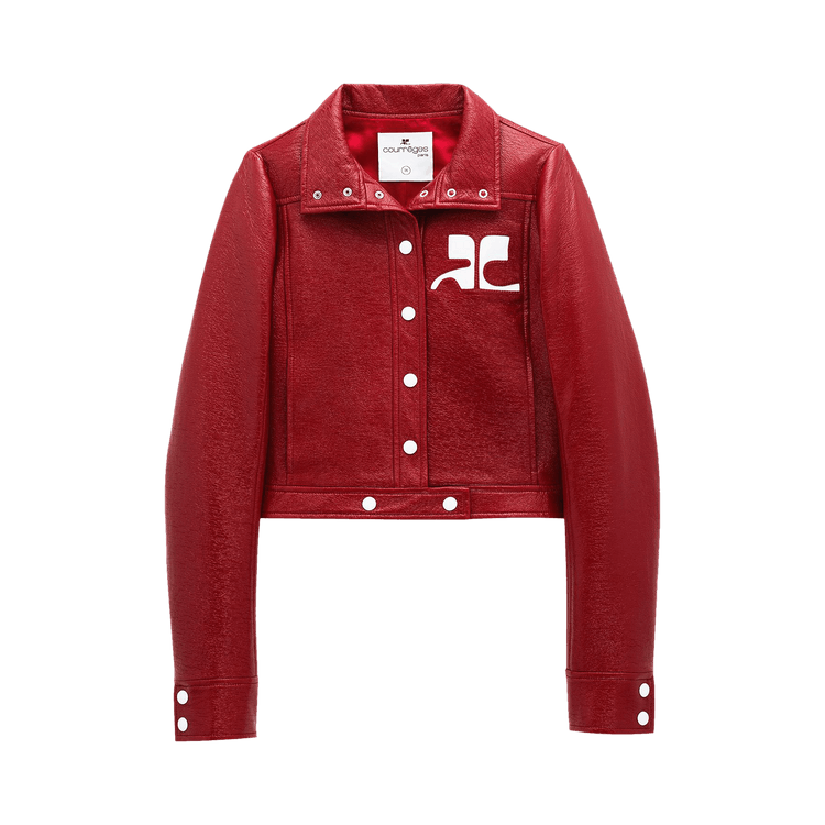 Courrèges Vinyl Jacket "Red"