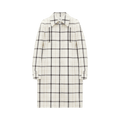 Courrèges Check Coat "Ivory/Black Biscuit"