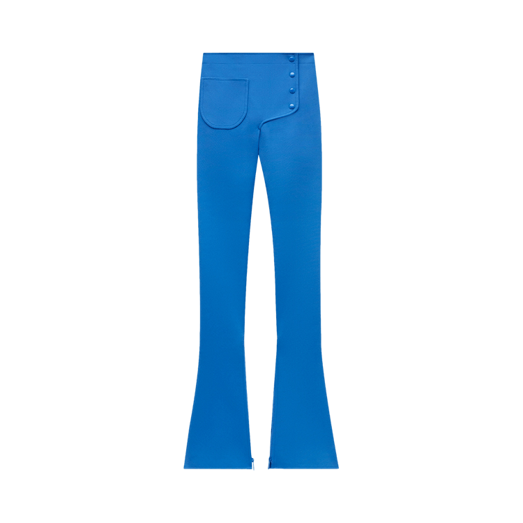 Courrèges Rib Knit Trouser "Blue"