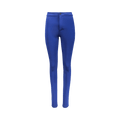 Saint Laurent Slim Fit Silk Jersey Pants "Bleu Roi"