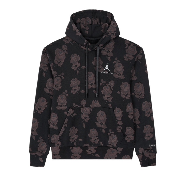 Air Jordan x A Ma Manière All Over Print Fleece Hoodie "Black/Medium Ash"