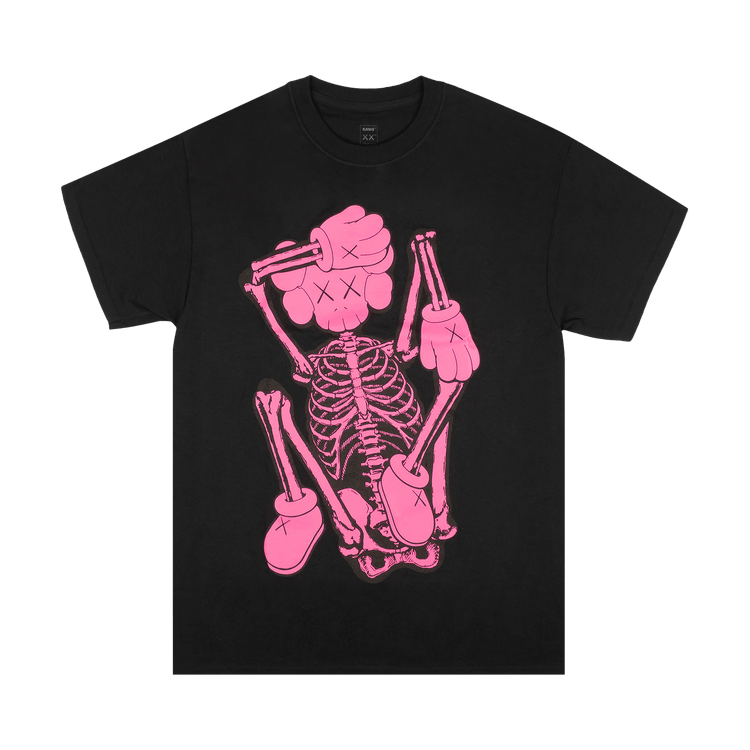 KAWS Skeleton New Fiction Bone T-Shirt "Black"