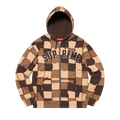 Supreme Reverse Patchwork Zip Up Hooded Sweatshirt "Brown"