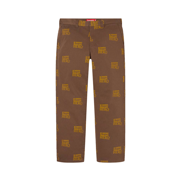 Supreme x ANTIHERO Work Pant "Brown"