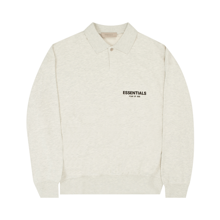 Fear of God Essentials Long-Sleeve Polo "Light Oatmeal"