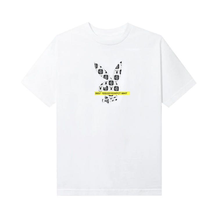 Anti Social Social Club x Playboy Checkered Tee "White"