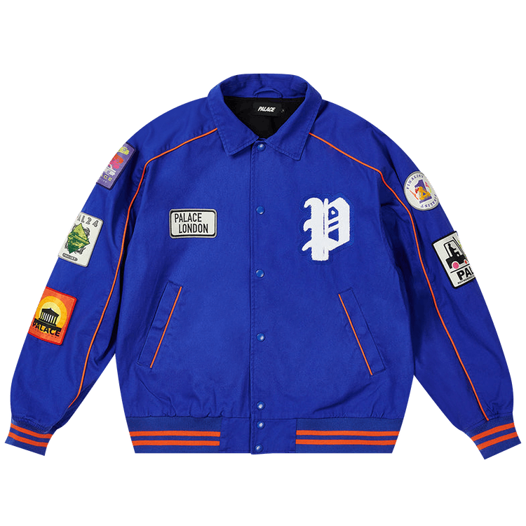Palace Patches Cotton Bomber "Royal Blue"