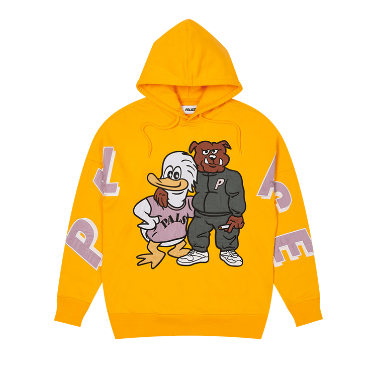Palace Dog And Duck Drop Shoulder Hood "Yellow"